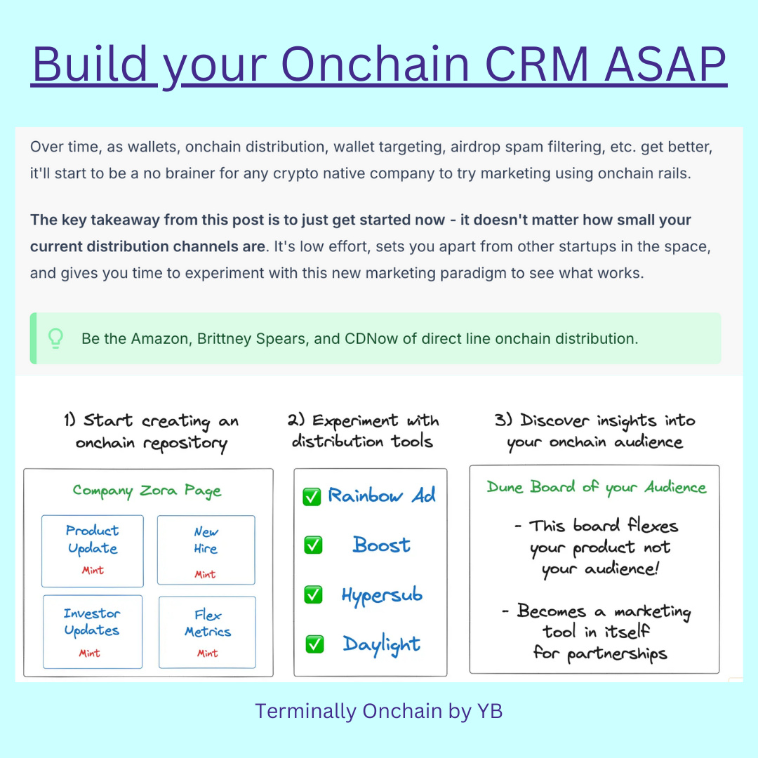 Build your Onchain CRM ASAP