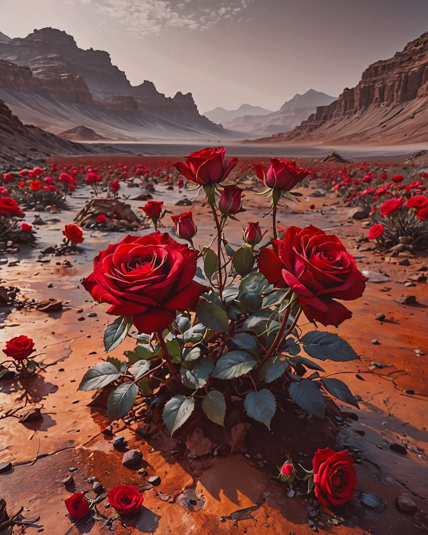 flowers on mars