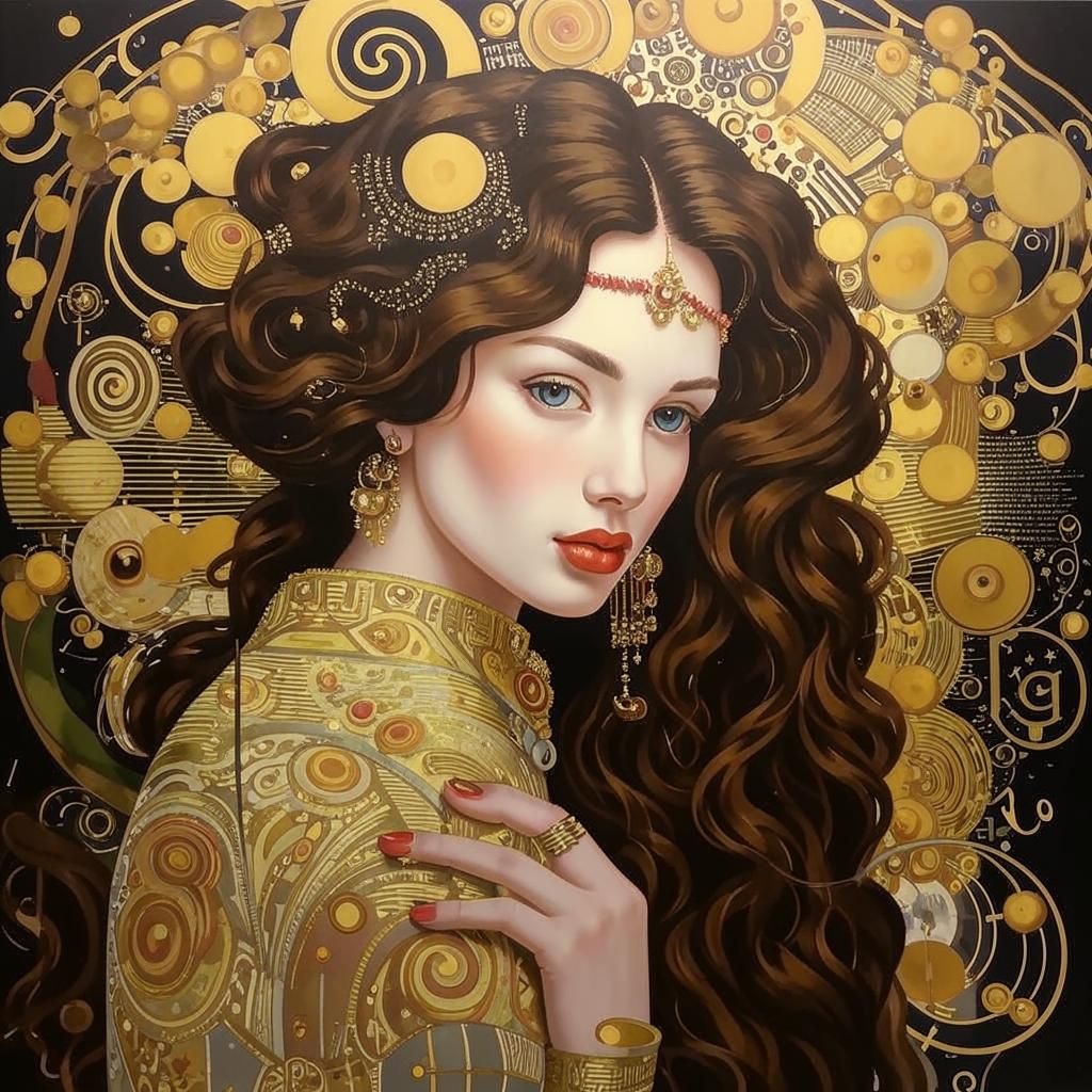 Maiden in gold