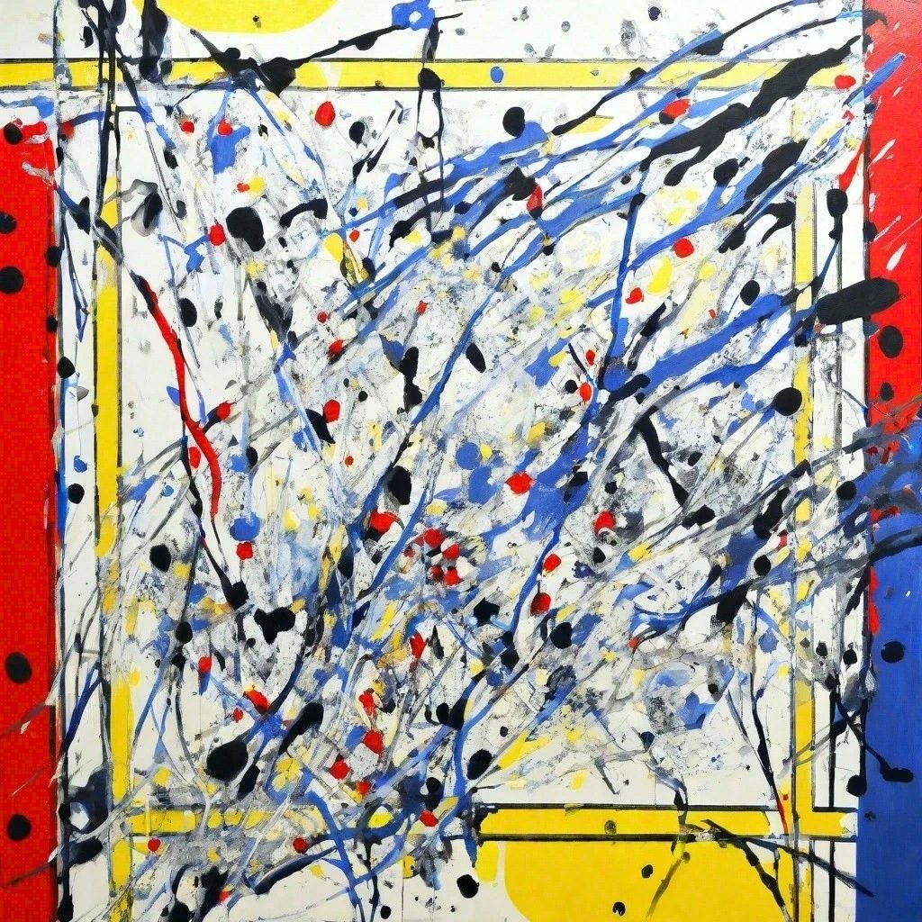 Hommage : Piet Mondrian & Jackson Pollock