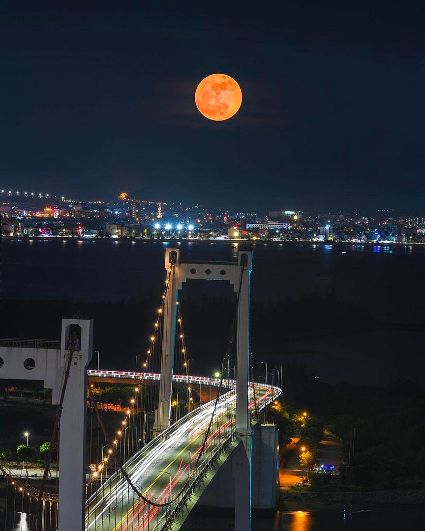 Brige and Moon