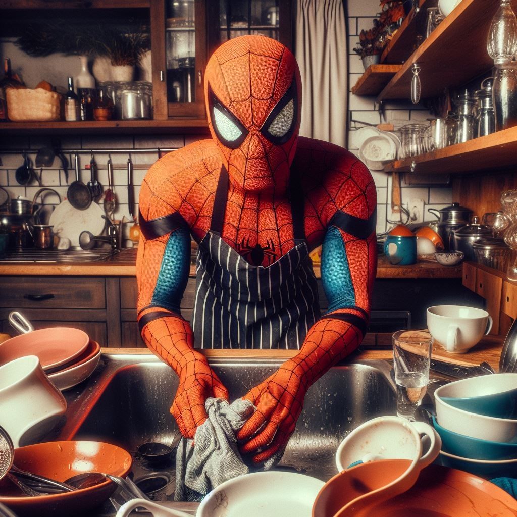 Spiderman dishwasher