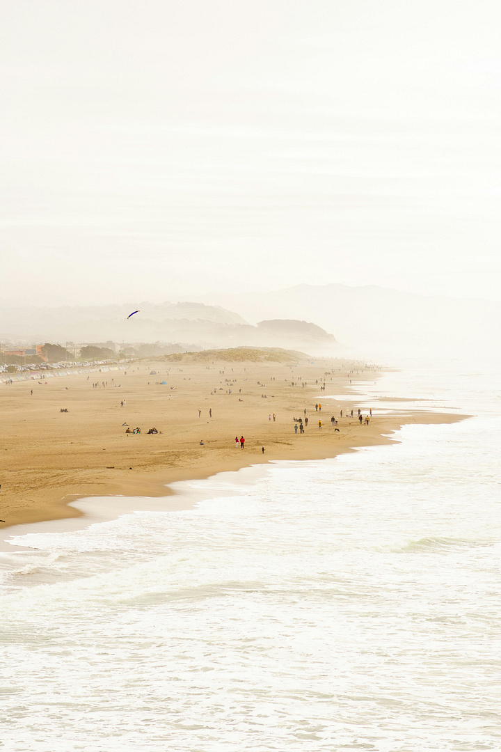 Ocean Beach, San Francisco CA, on Valentine's Day