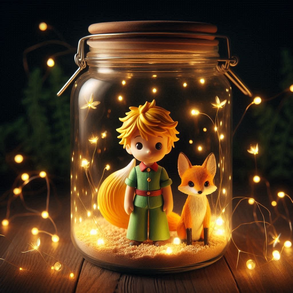 the little prince and his fox in the jar