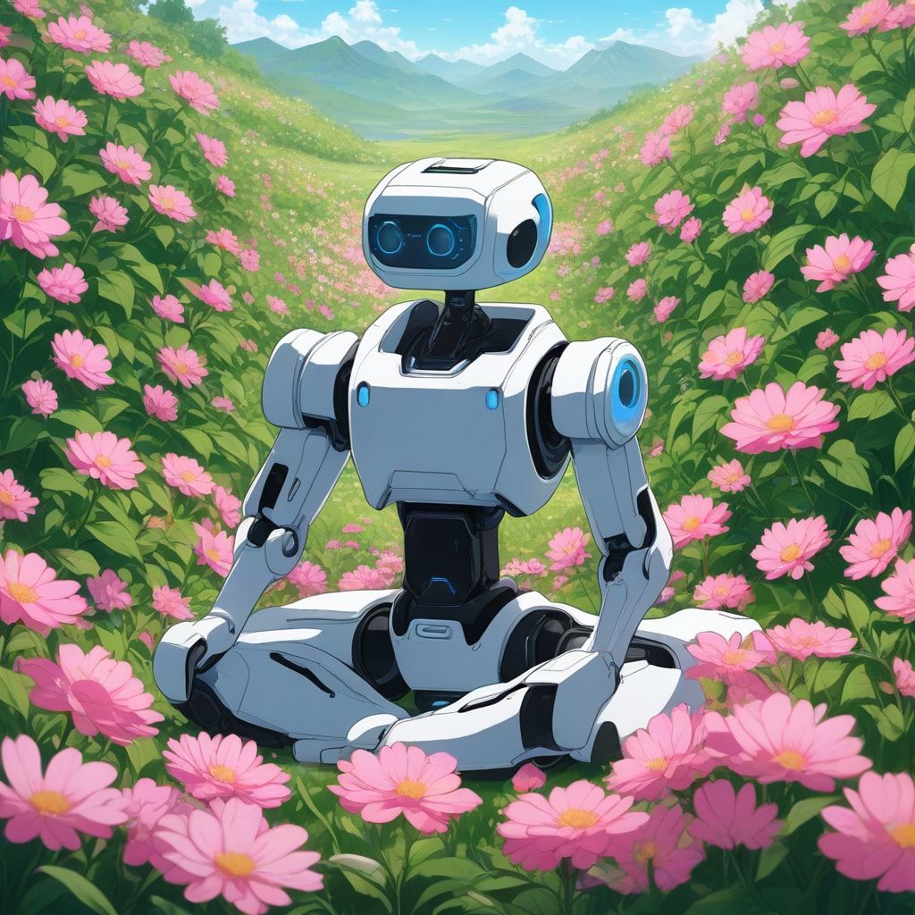 ROBOT in flowers NFT on BASE