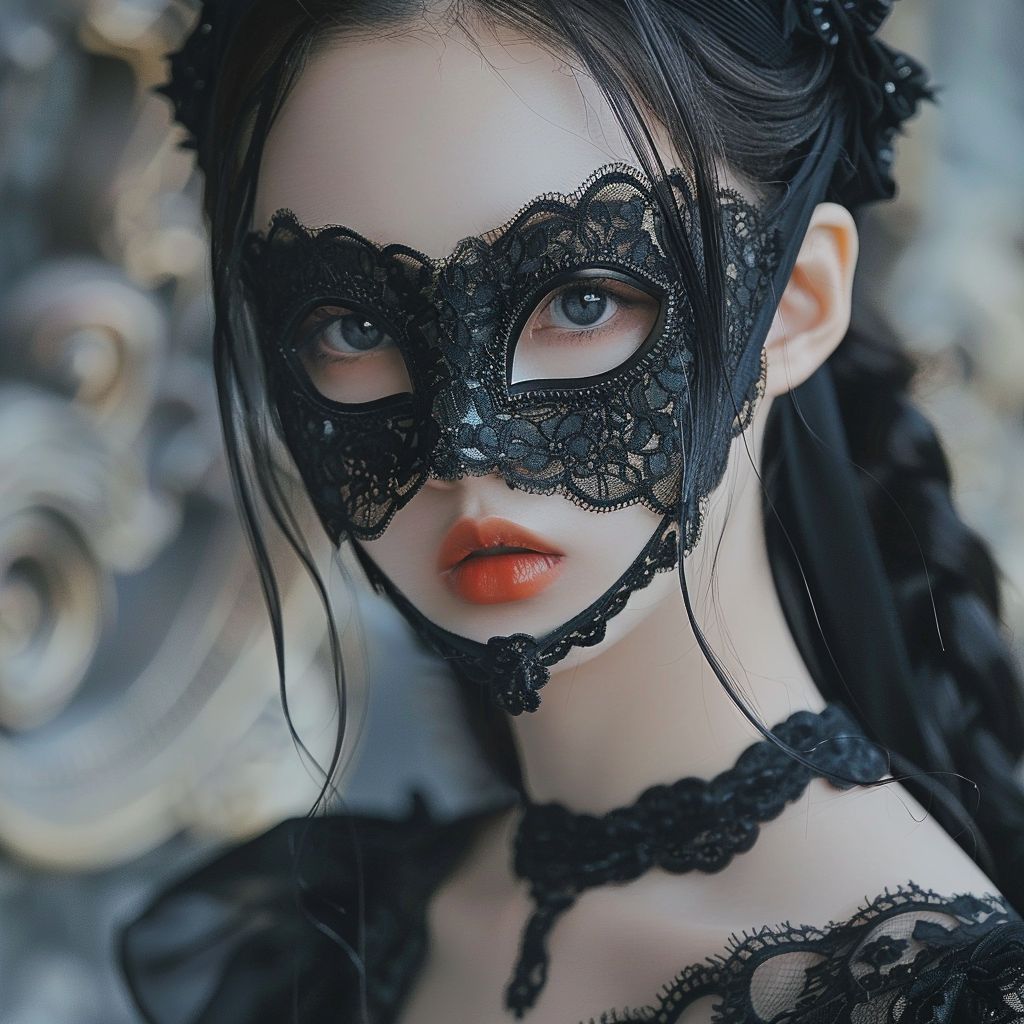 A young girl attending a masquerade2🎭