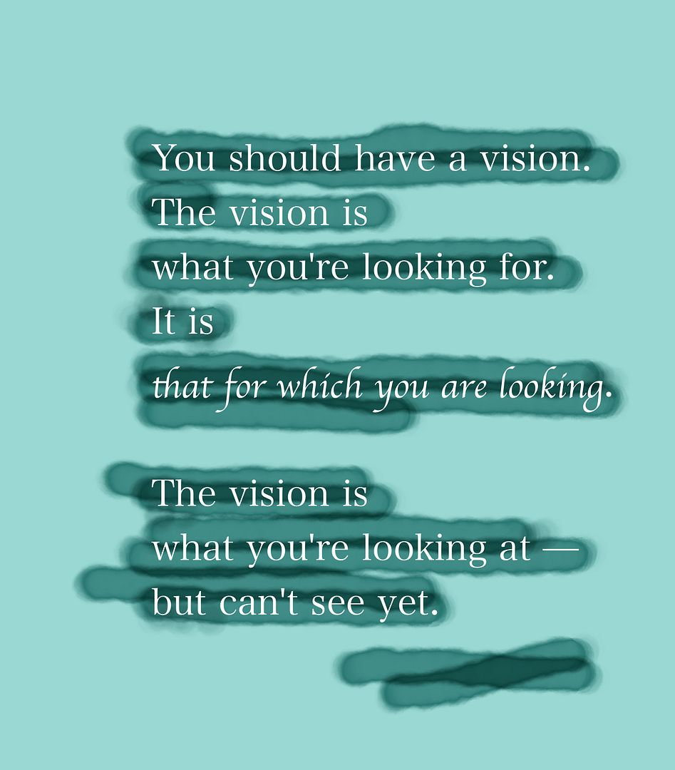 The vision is