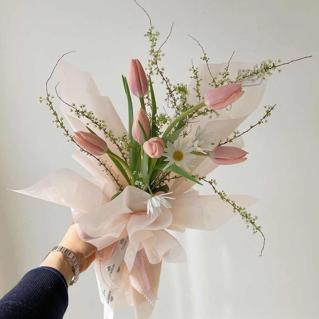 Pink flowers as pretty as sunlight