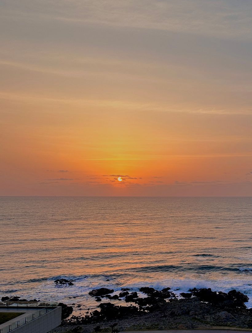 The sunrise of Busan sea