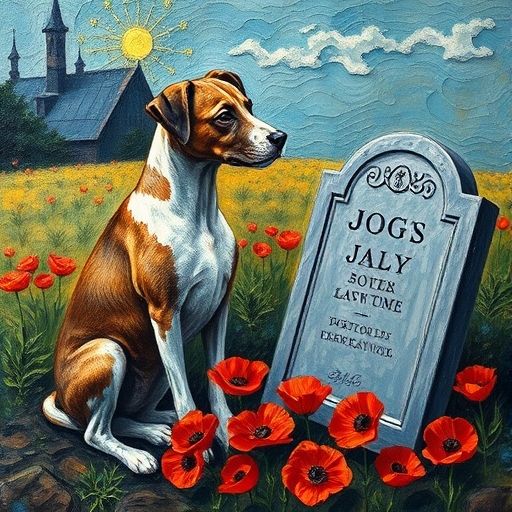 Dog on the Grave