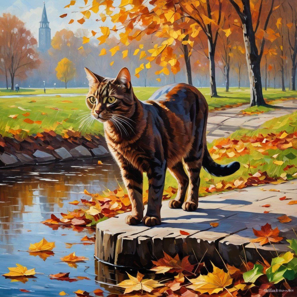 Autumn cat