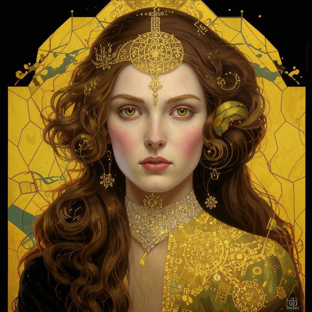 Maiden in gold