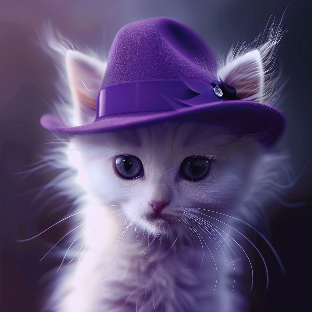 Purple Degen Cat