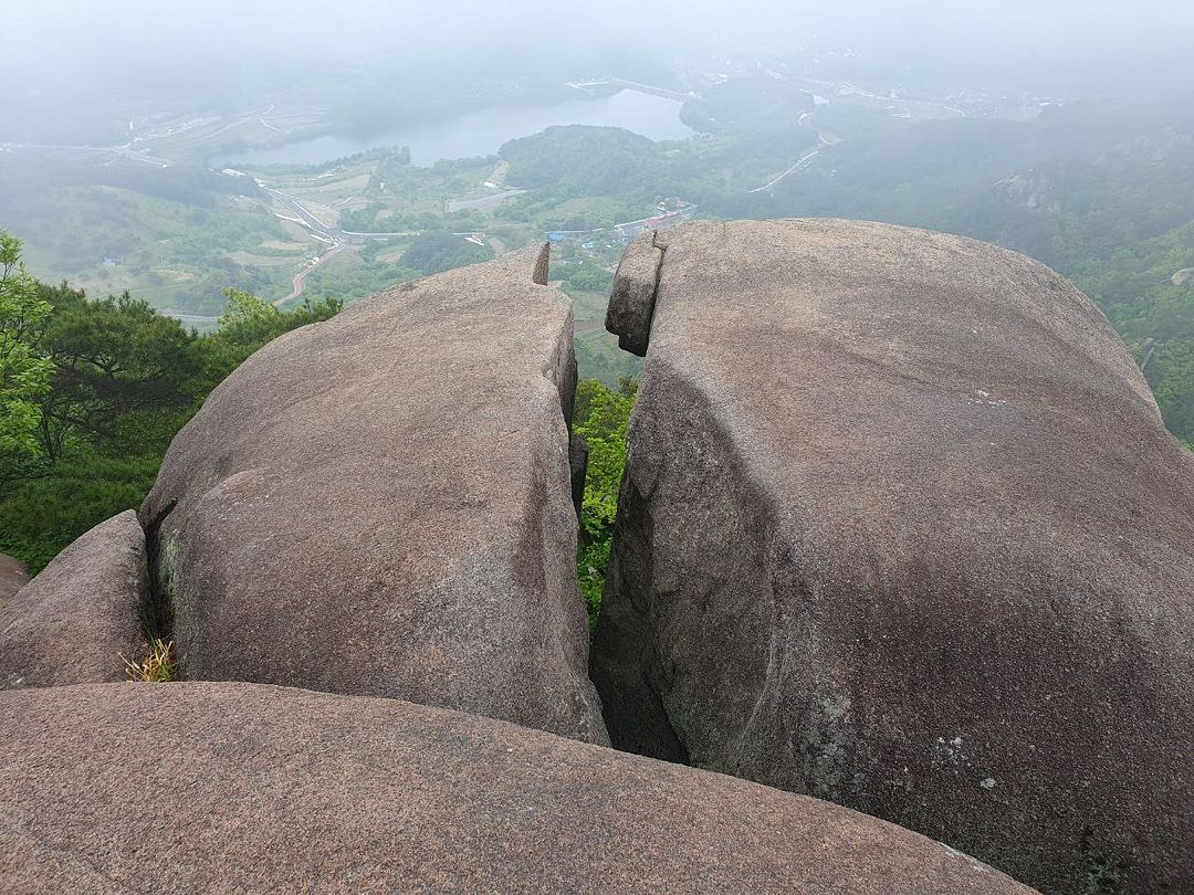 weird rock in north korea