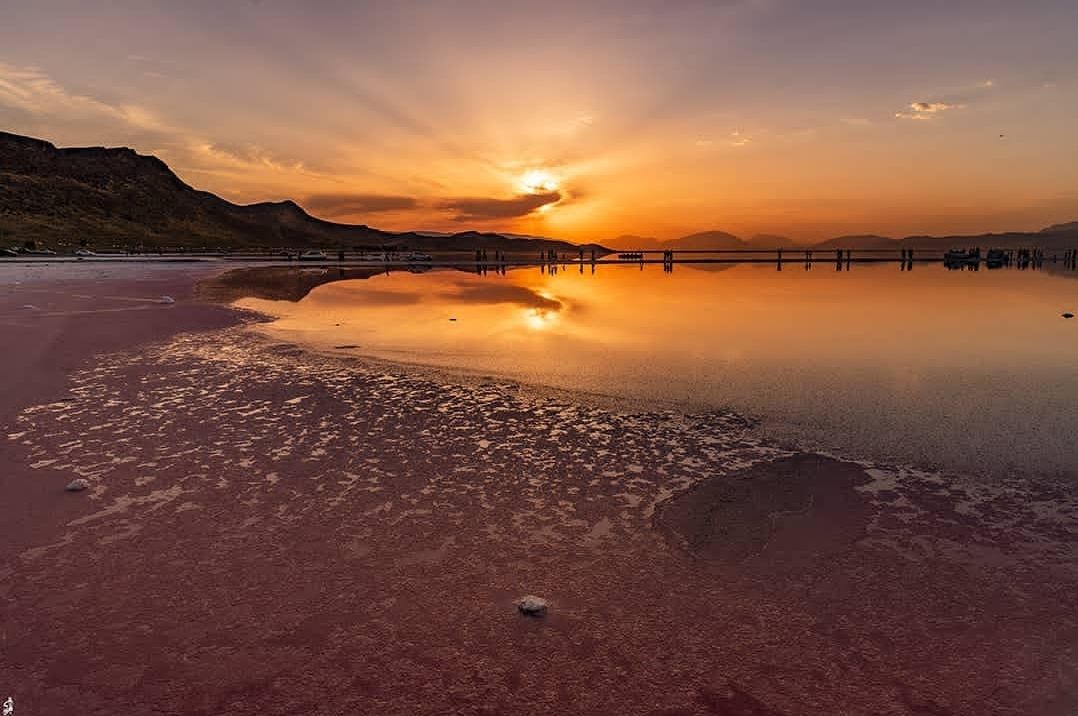 Maharloo pink lake