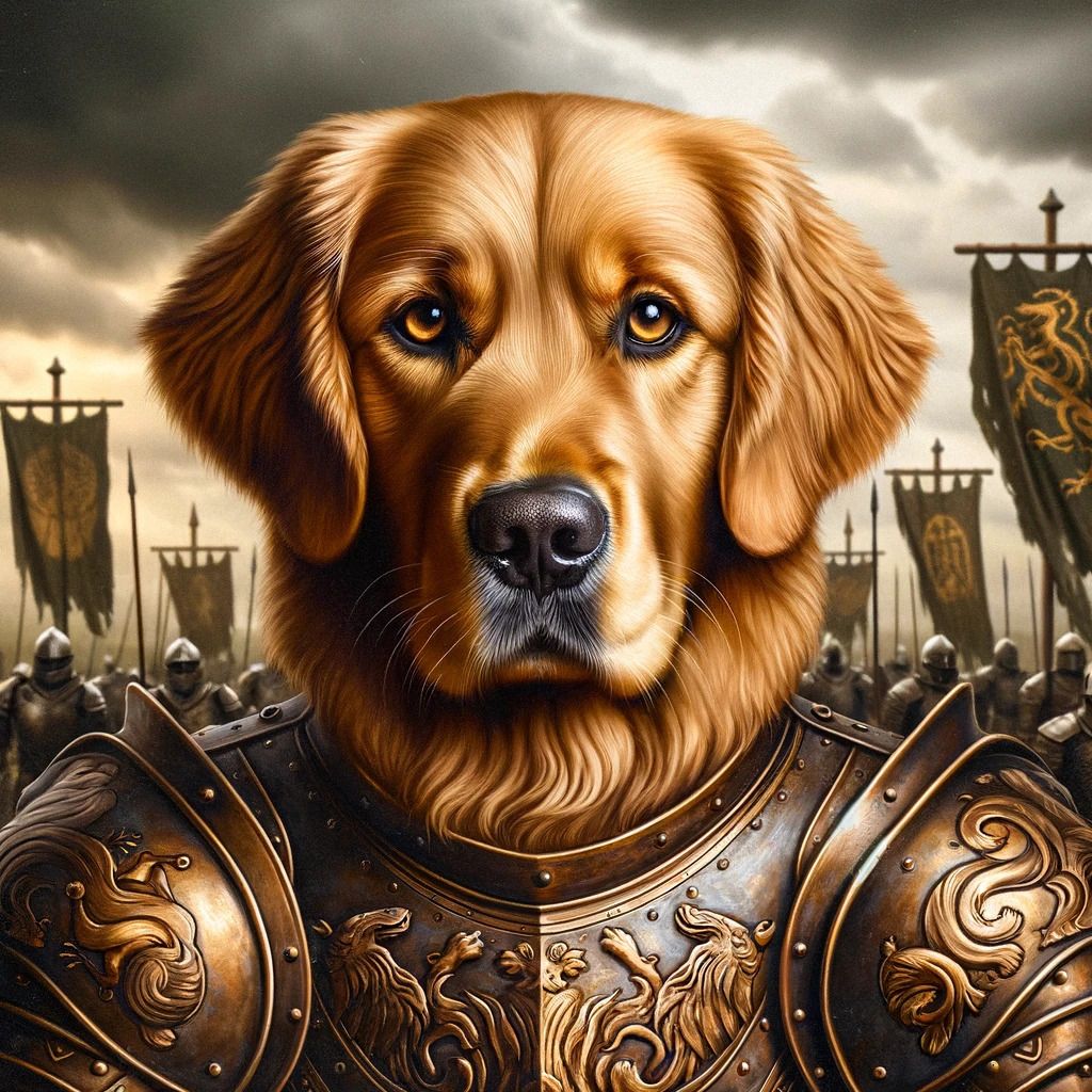 Golden Retriever in Got Style