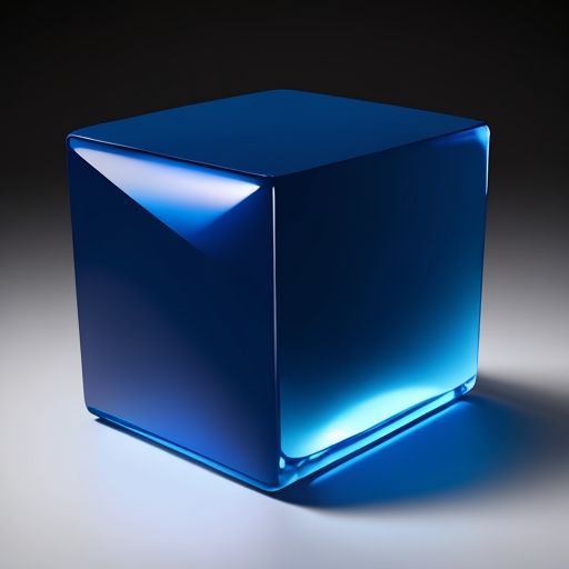 blue cube