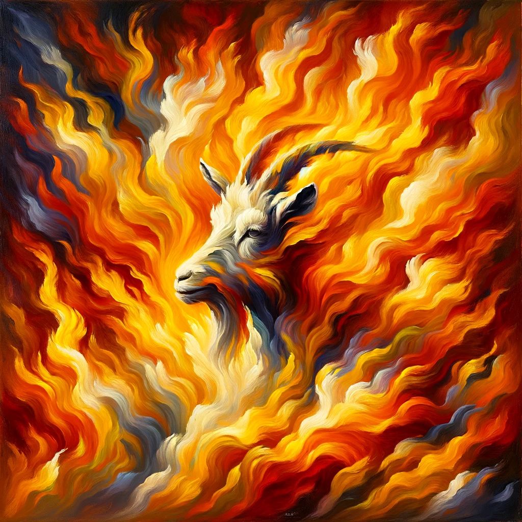 Burning Goat Abstraction