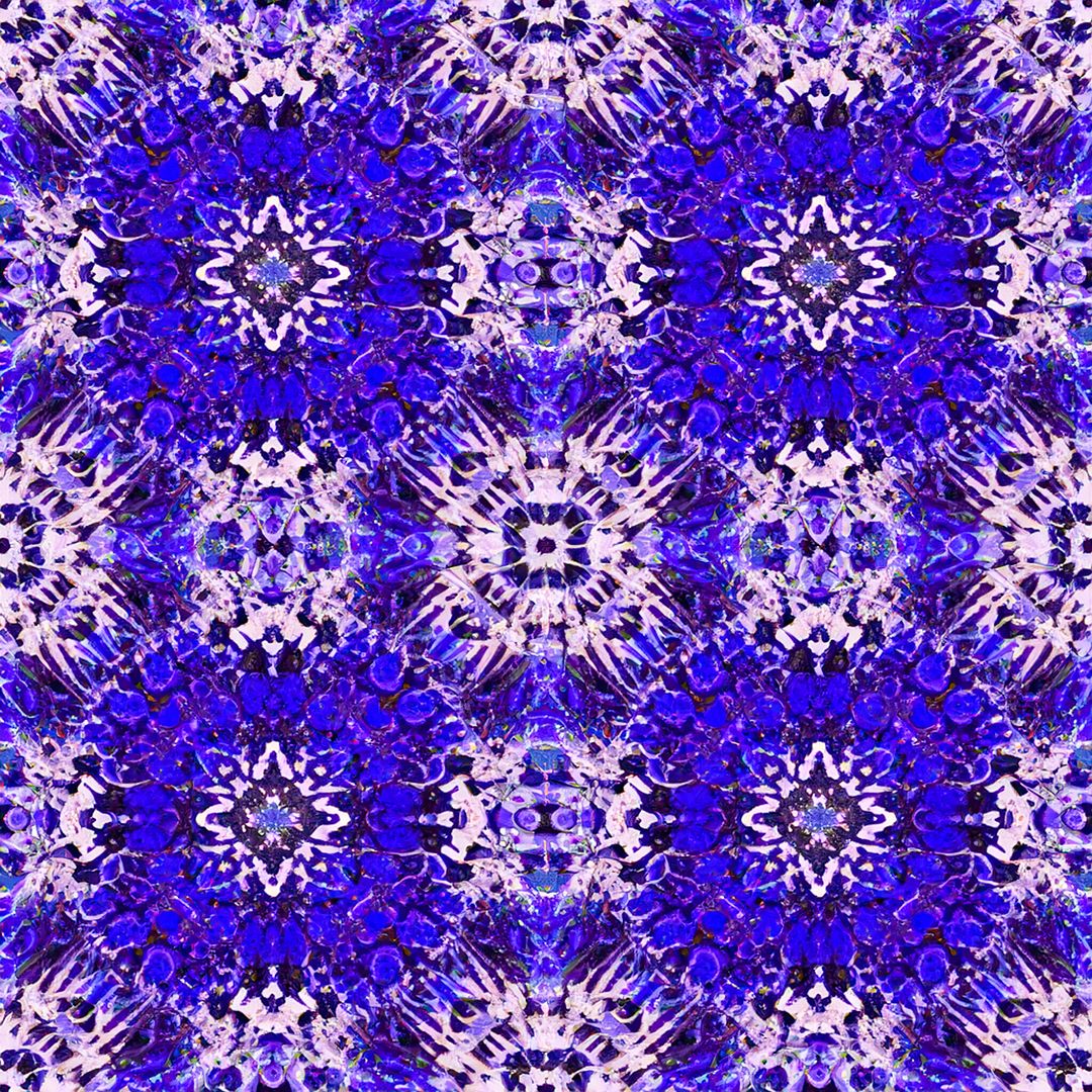 Cymatic Purple and Blue