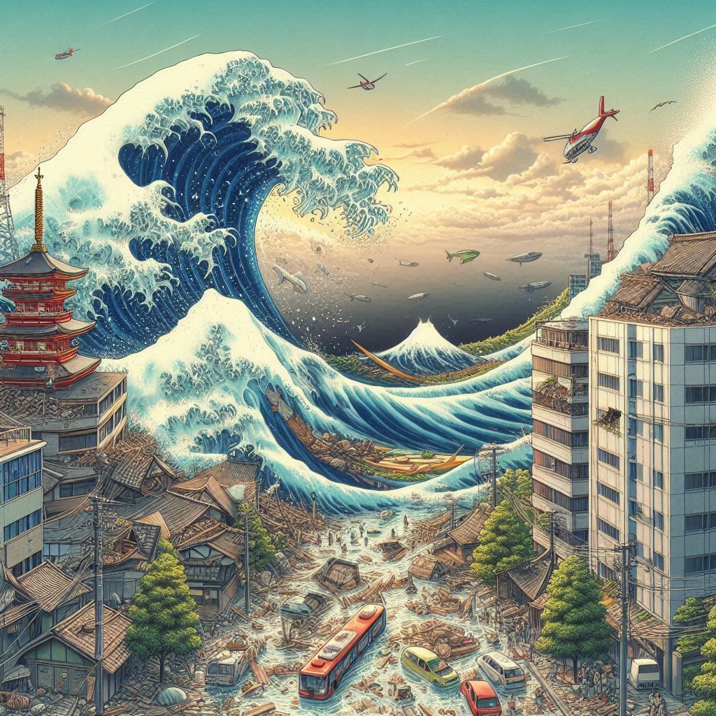 Natural Disasters Series 001 - Tsunami in Japan