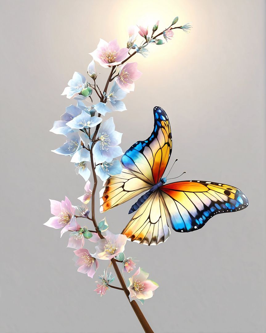 rainbow butterfly