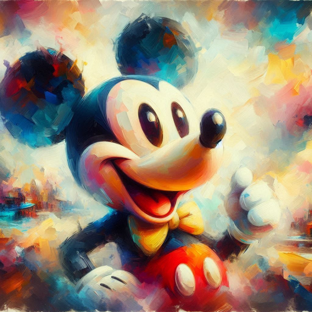 Oil painting micky