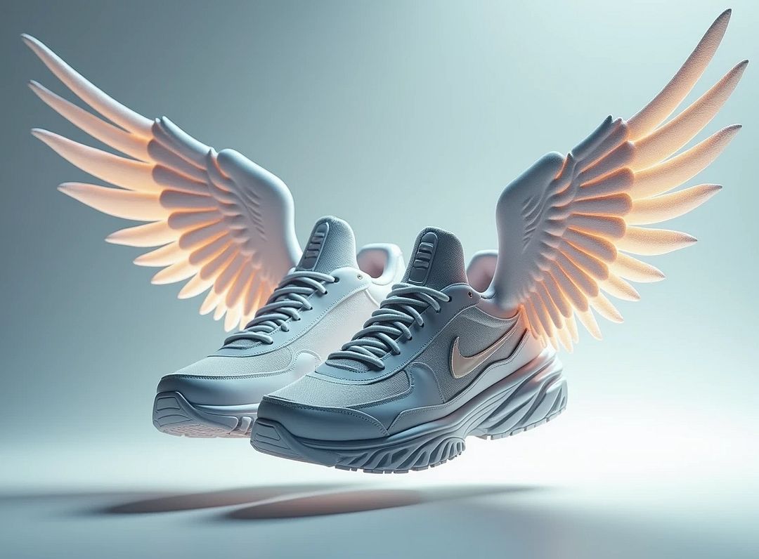 sneakers with wings