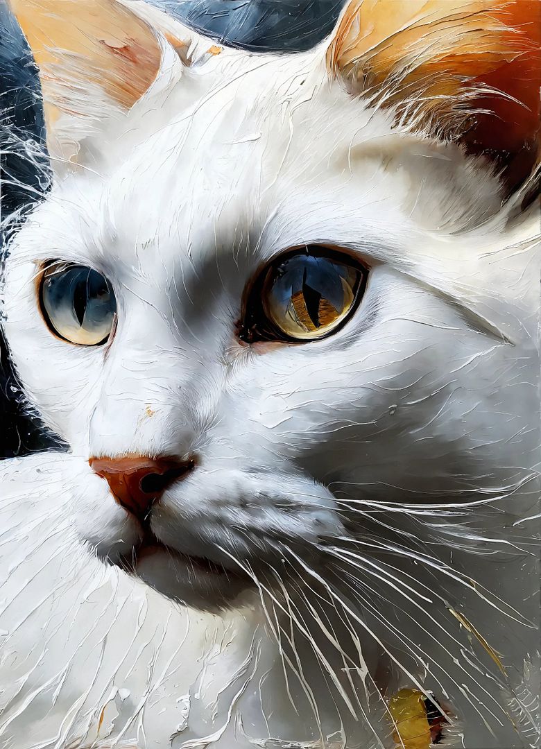 white cat