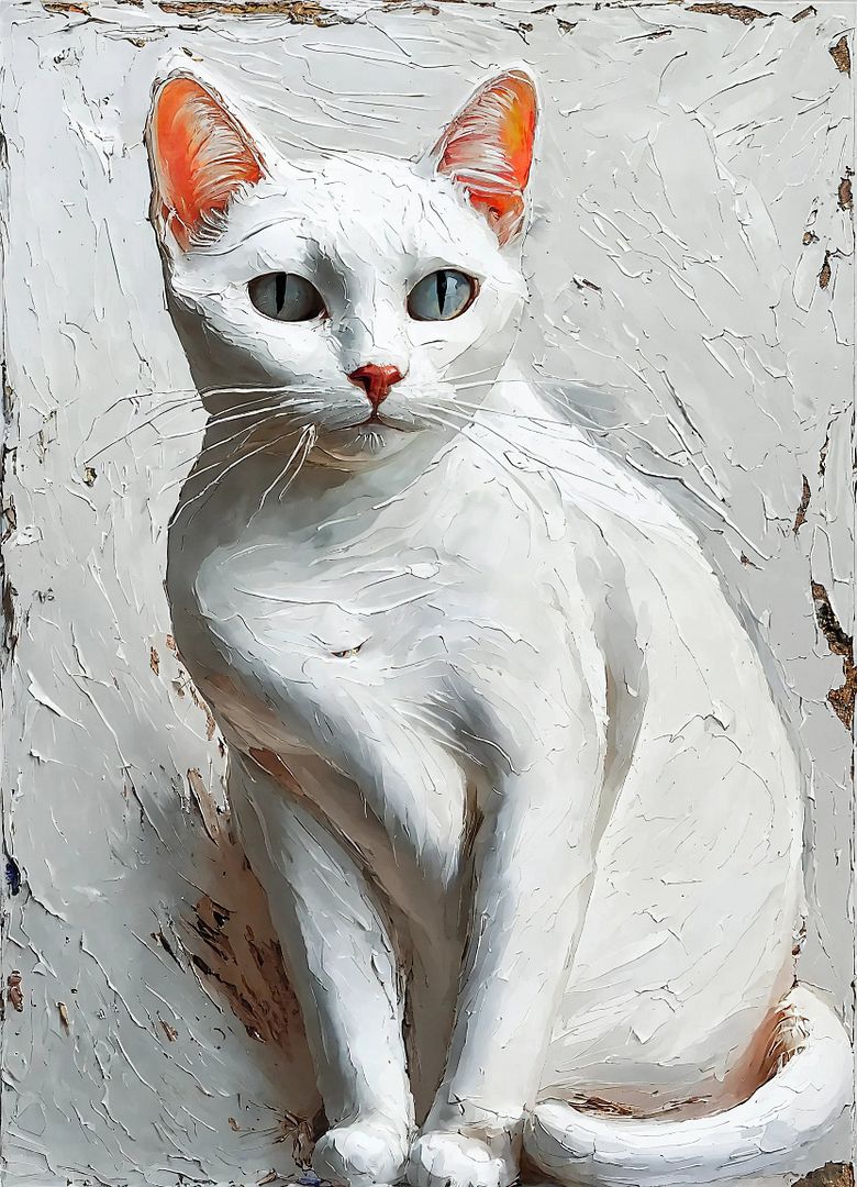 white cat