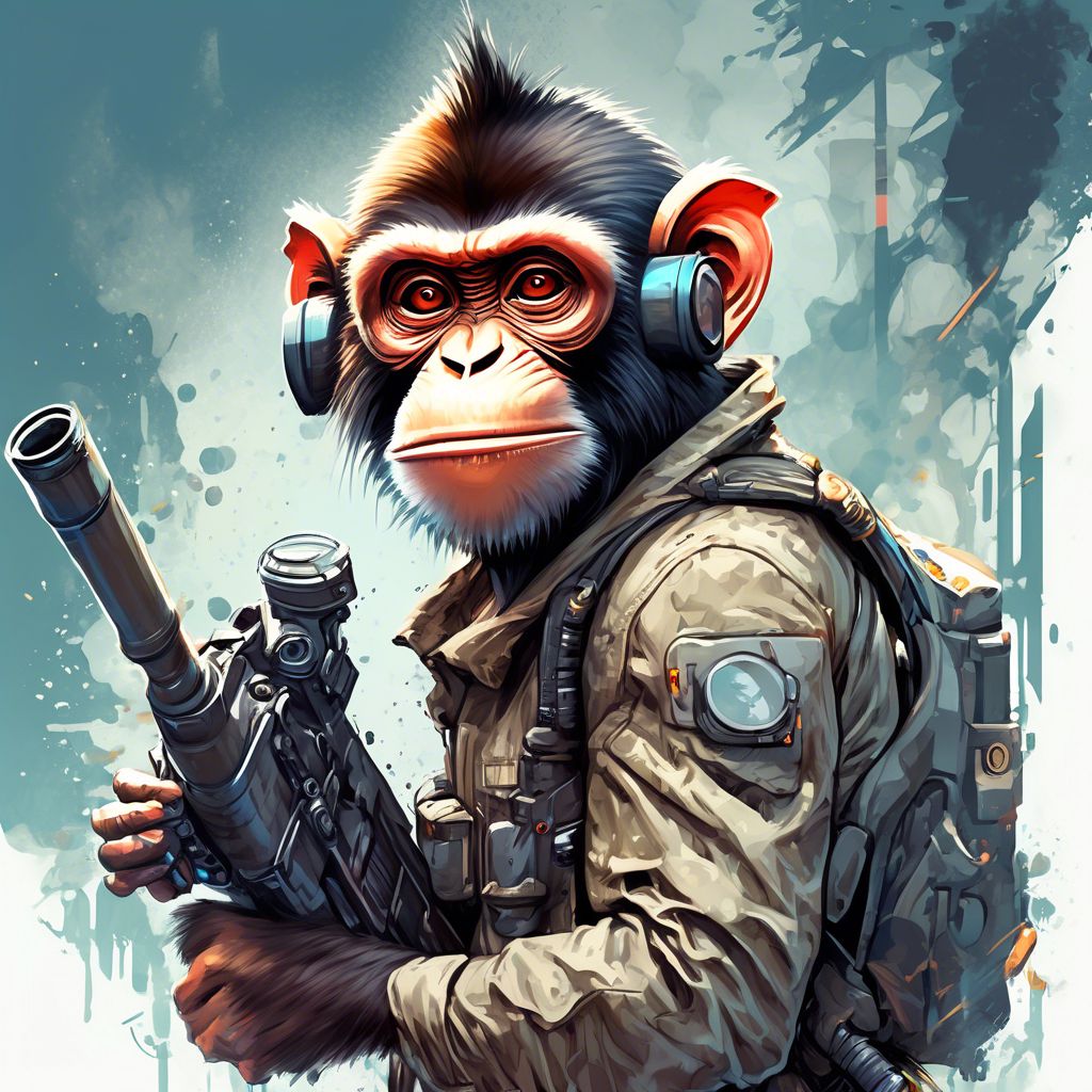 monkey with bazooka