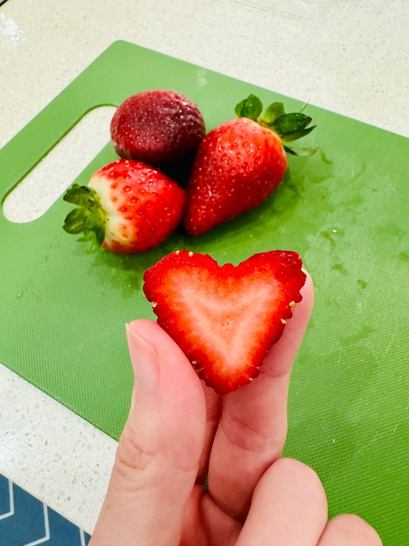 Strawberry love heart