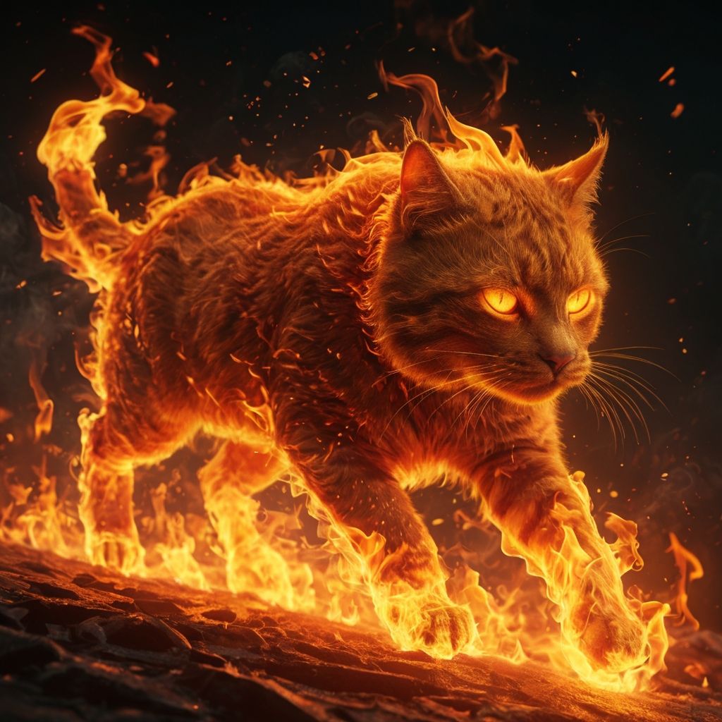 fire cat