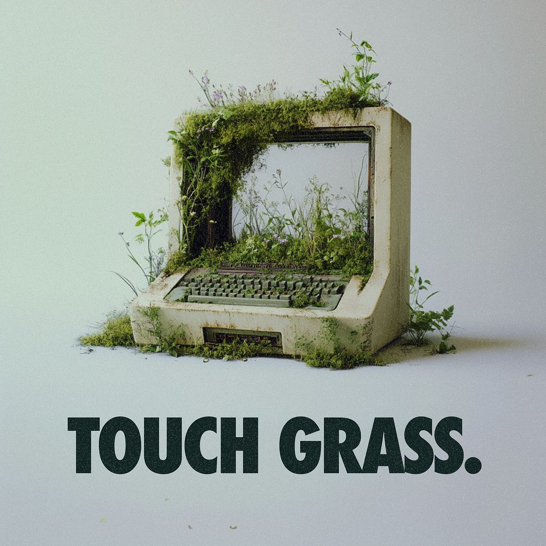 TOUCH GRASS.