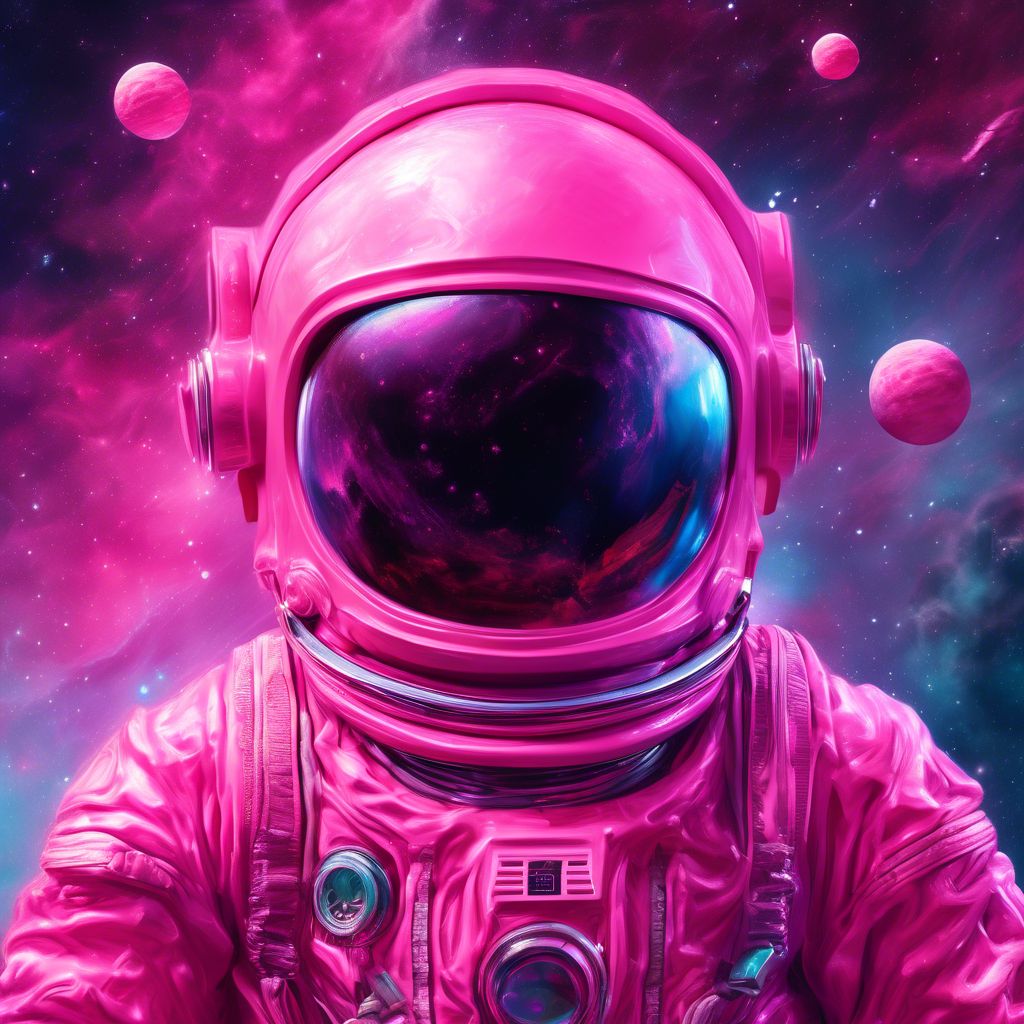 Pink spaceman