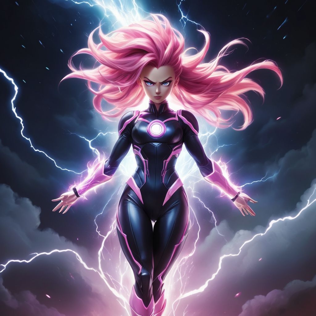 woman lightning