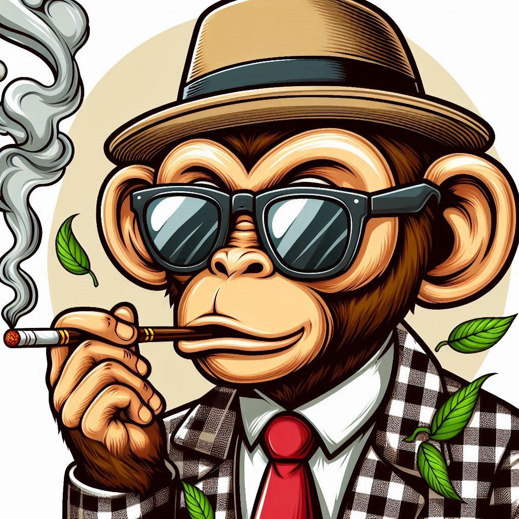 Smoking monkey