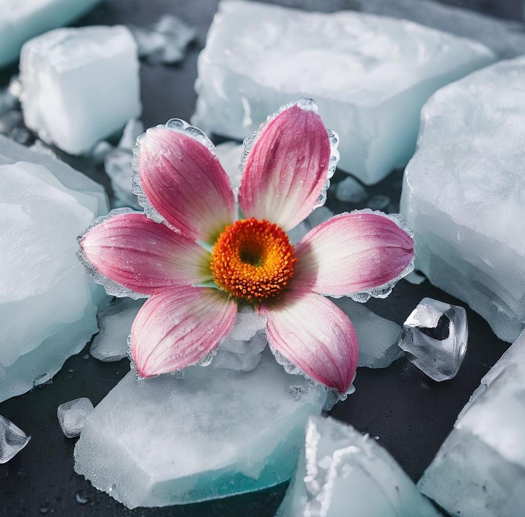 Flower ice