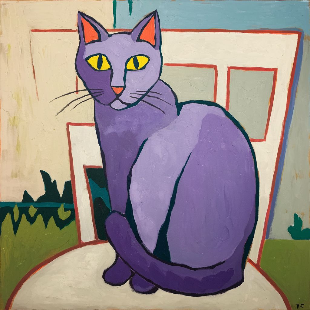 Purple cat