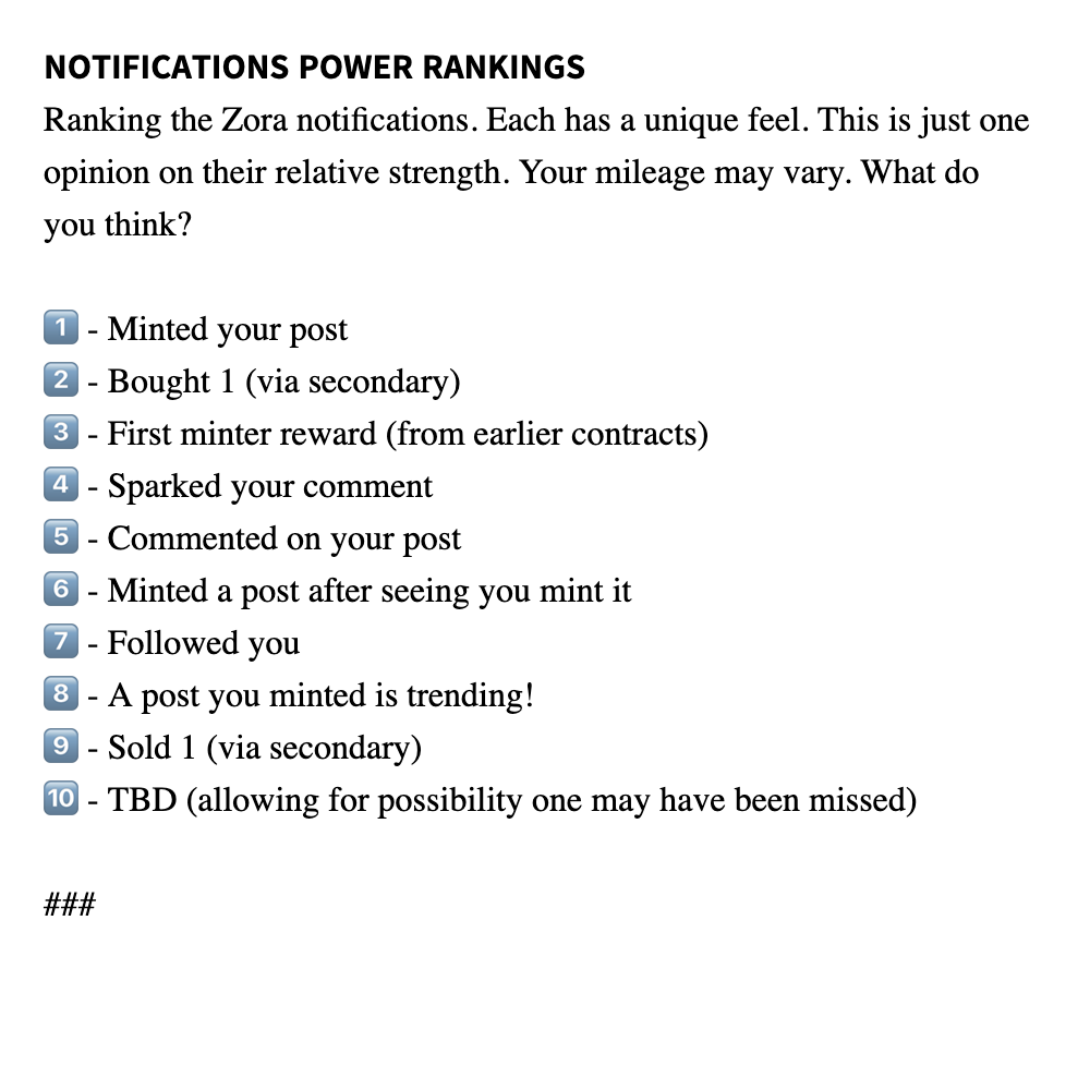 Notifications Power Ratings