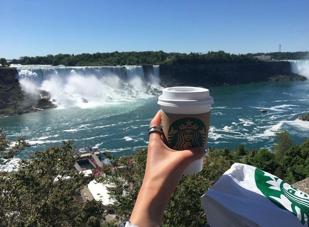 falls with coffee