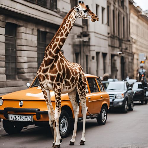 city ​​giraffe