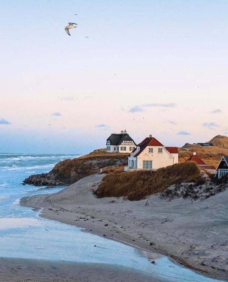 houses by the sea