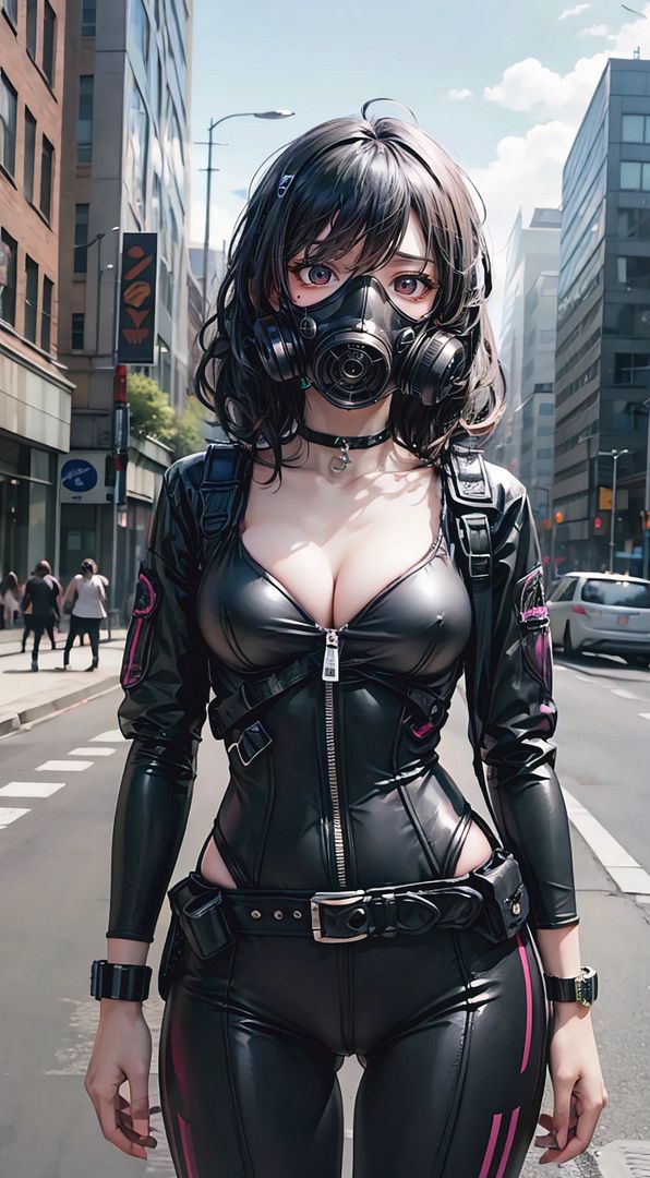 Gas mask girl