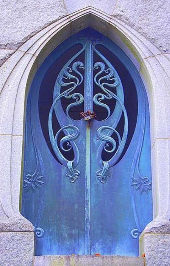 Vintage metal and wood doors