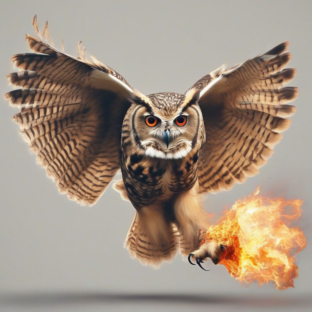 The Owl having fire power