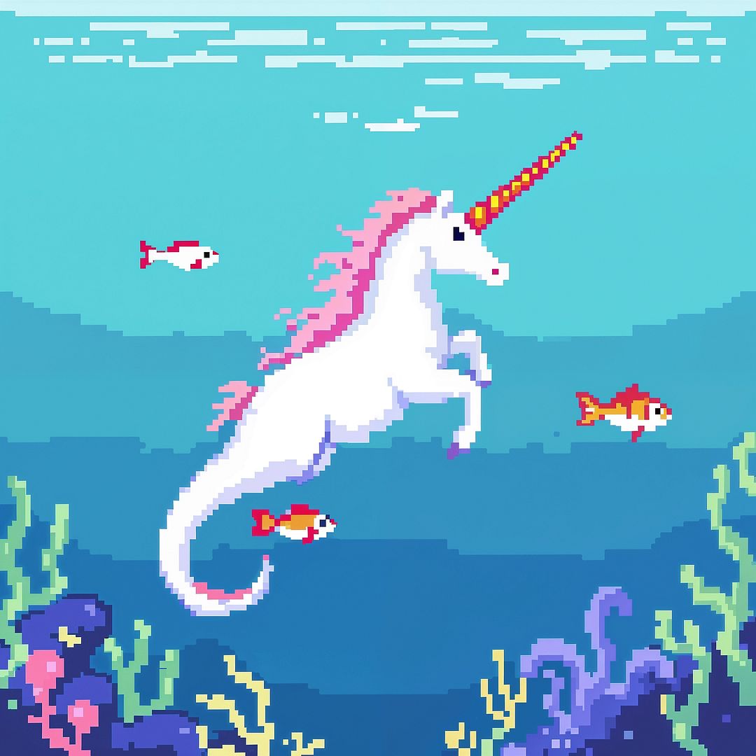 Pixel Seapony: Coral Rider