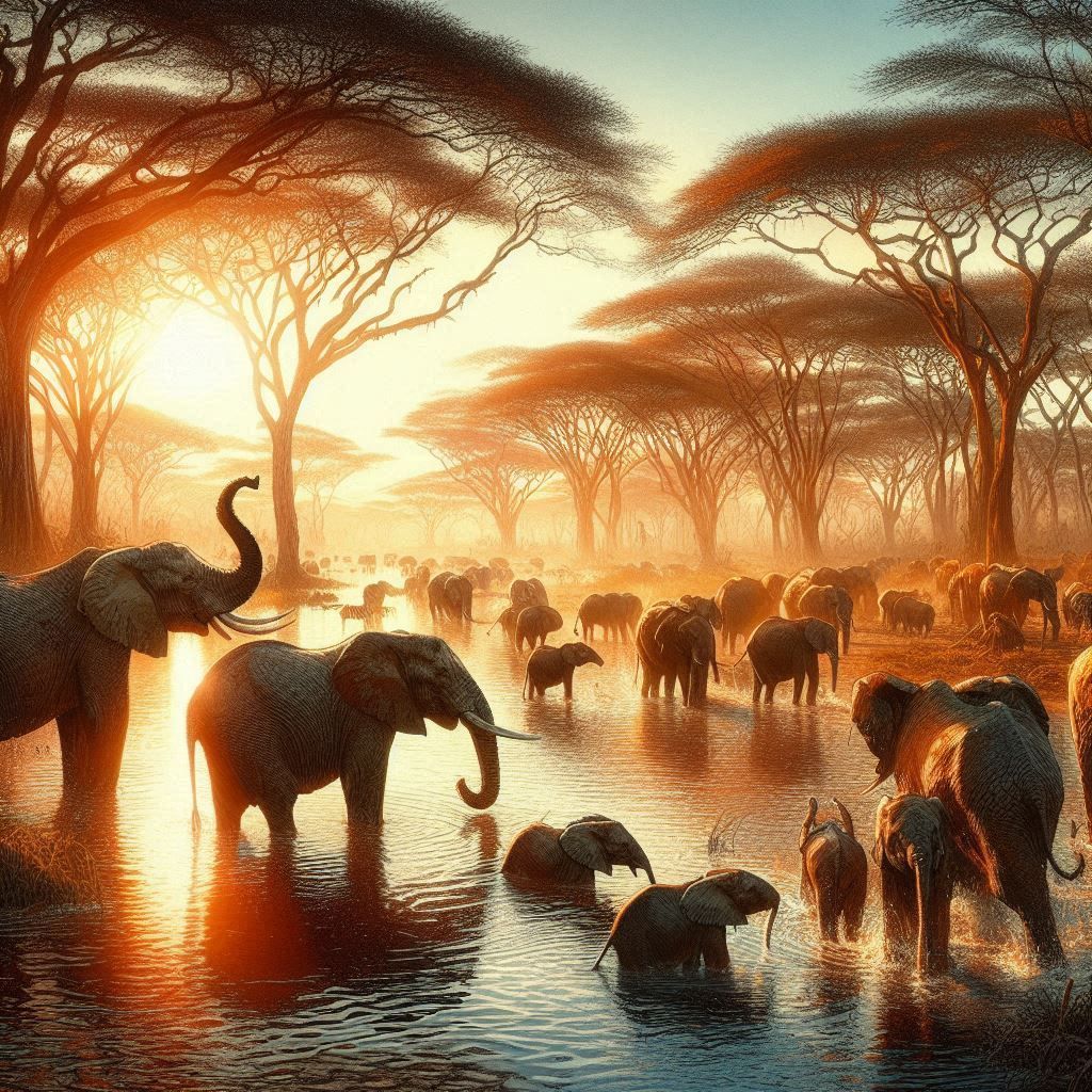 Elephant herd