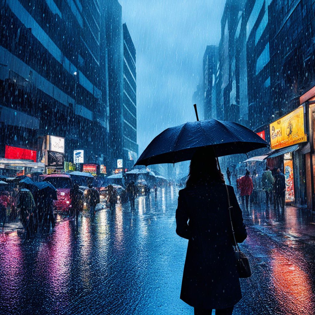 a rainy street