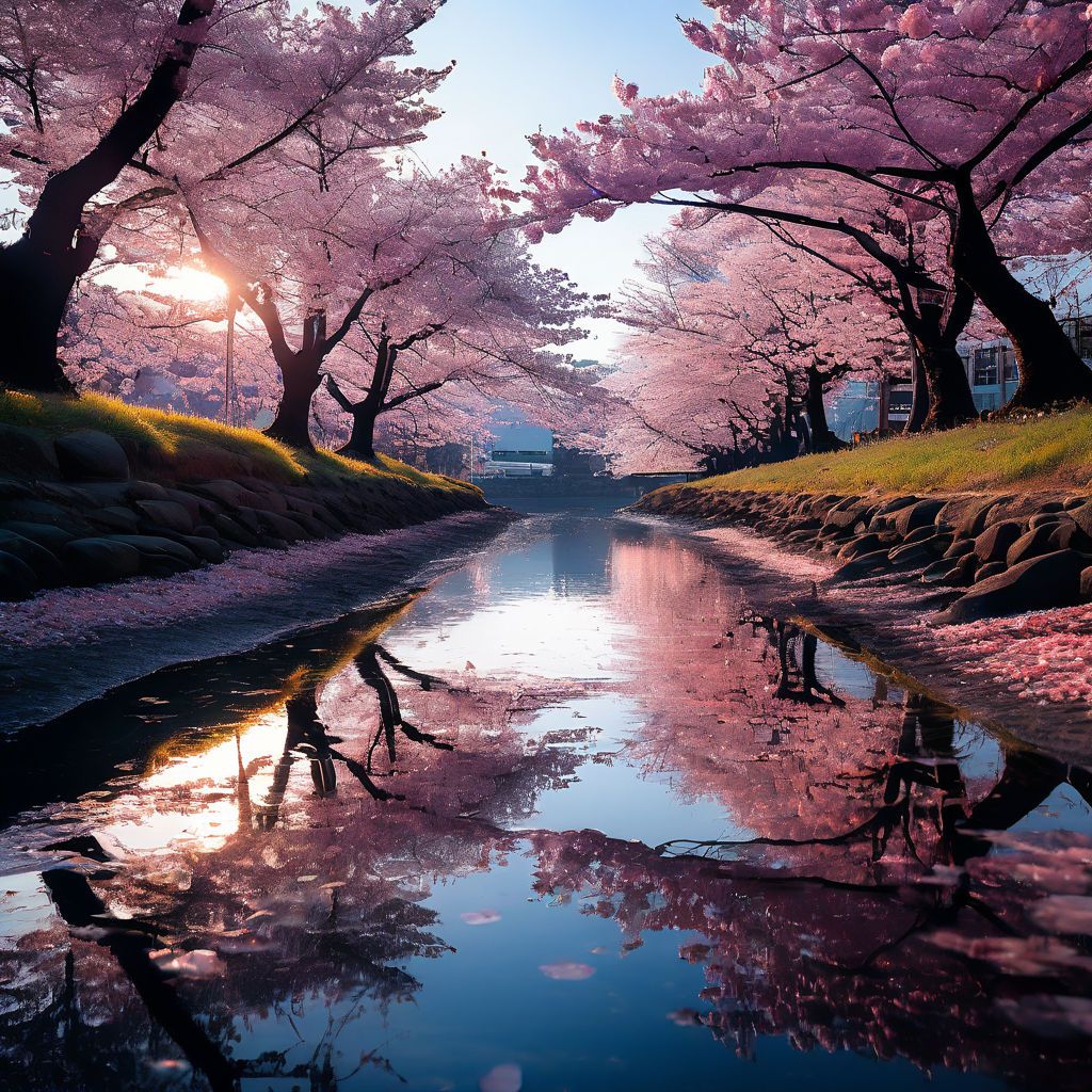 cherry-blossoms-reflected-by-the-river (2)