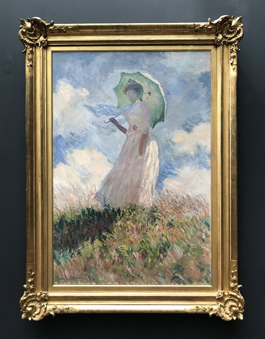 Woman with a Parasol-Claude Monet